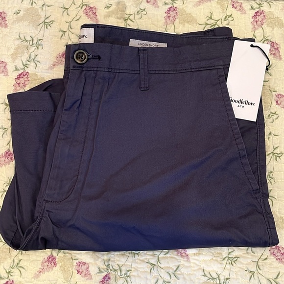 Good Fellow Men's Navy Shorts Flat Front  Size 38 - Picture 10 of 10